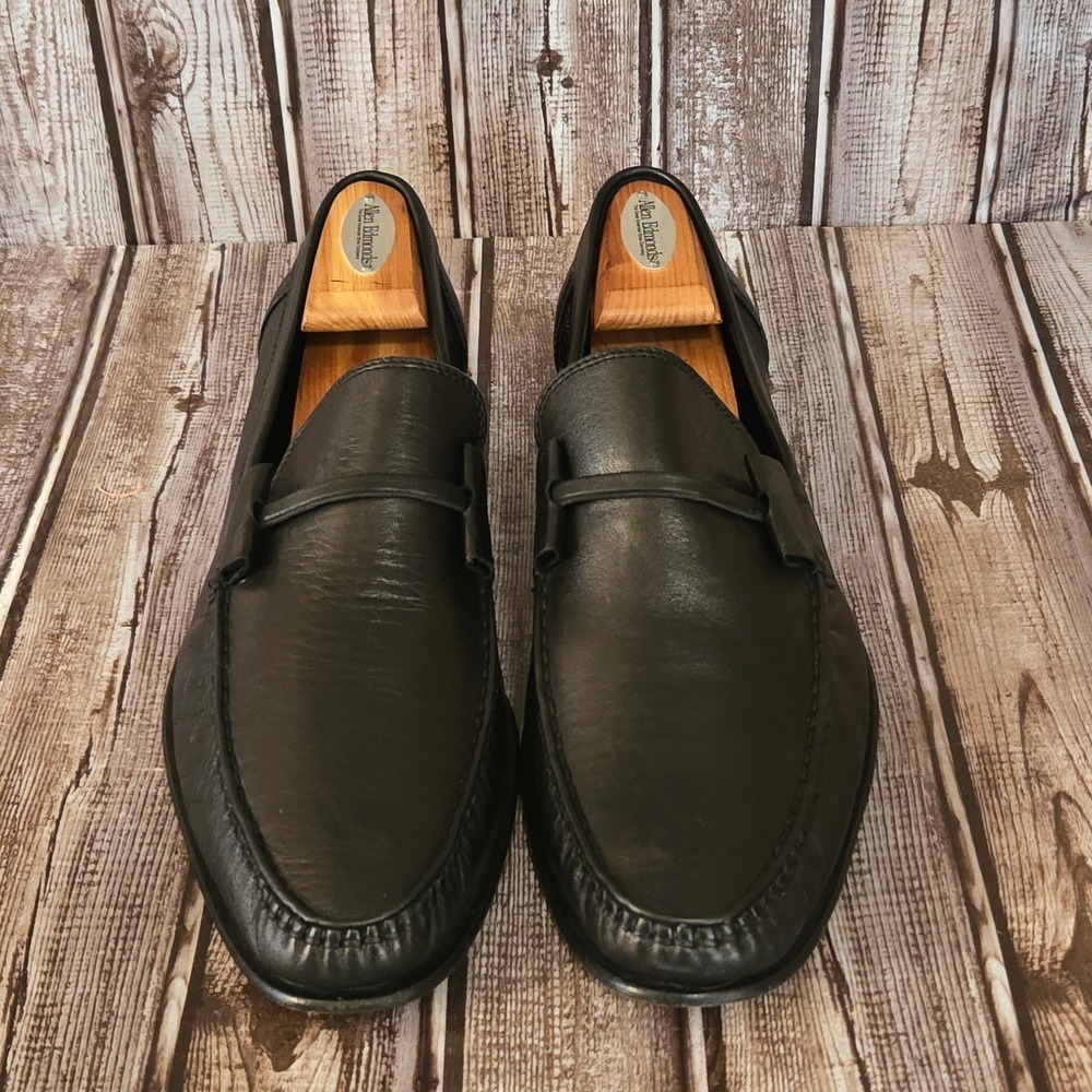 Sz 11 M Mens Bruno Magli Tabarro Mens Black Leather Loafers Dress Shoes EUC! - Picture 2 of 9